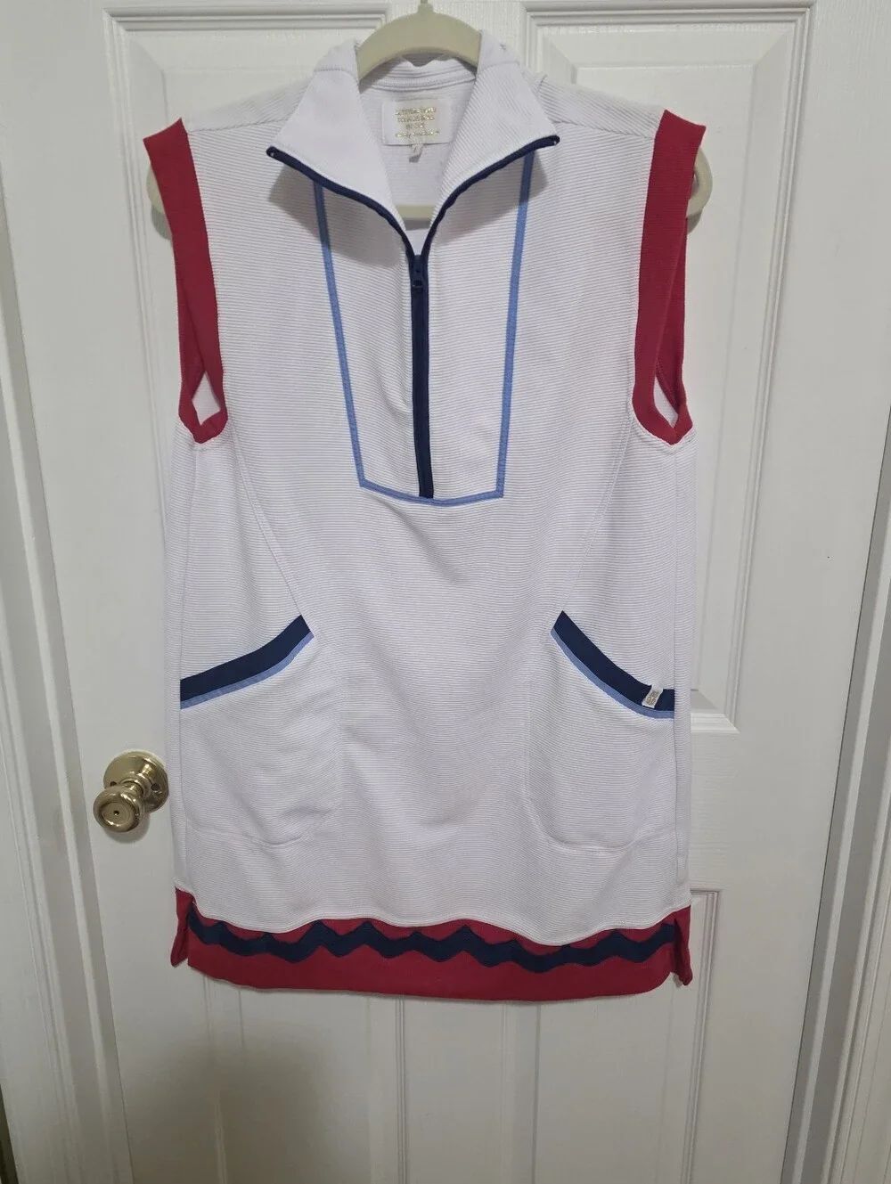 Simply Southern White Ribbed Tennis Dress NWOTS Size Lg